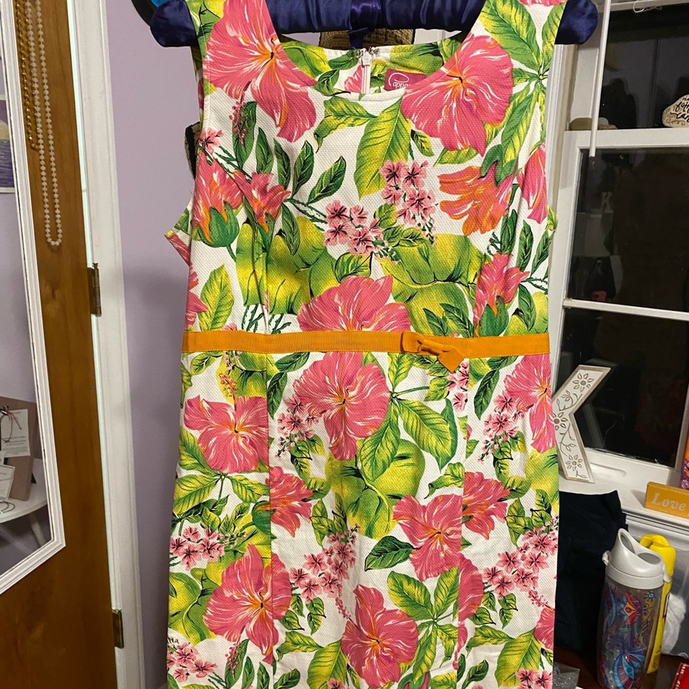 Floral cappagallo sleeveless dress
